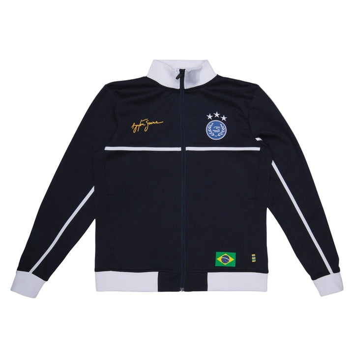 2026 Ayrton Senna F1 Brazil Track Jacket - Navy