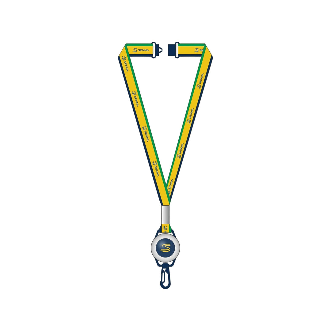 Ayrton Senna F1 Lanyard - Yellow