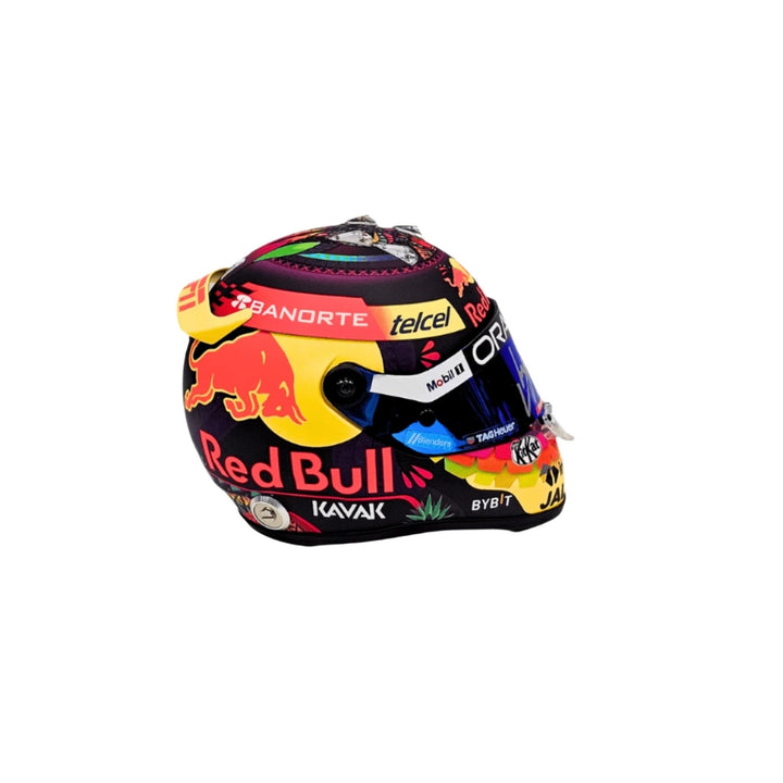 2023 Sergio Perez Red Bull Racing F1™ Personally Signed Mexican GP 1:2 Mini Helmet - Multicolor