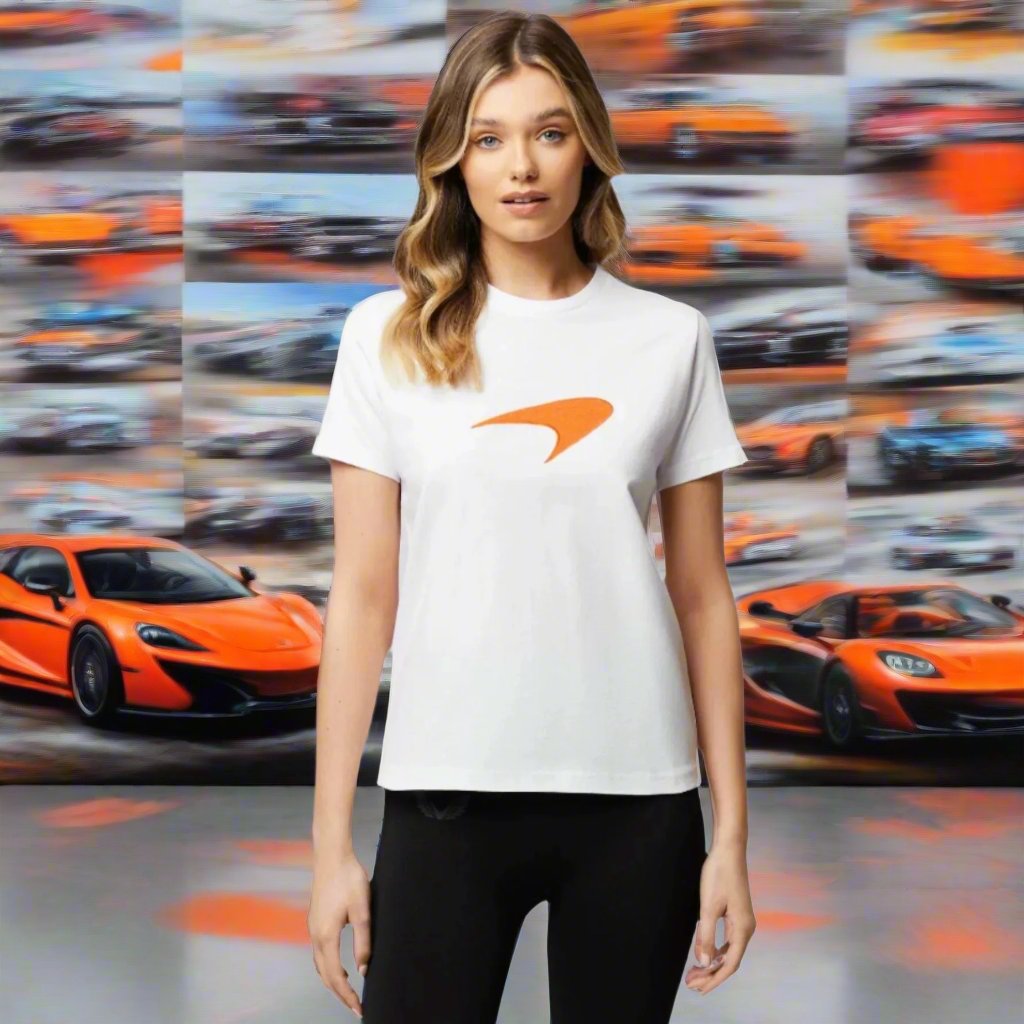 McLaren F1™ Team Women's  Core Essentials Logo T-Shirt - White