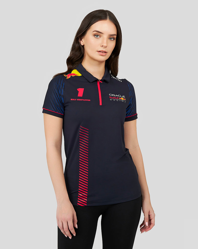 2023 Castore Red Bull Racing F1™ Max Verstappen #1 Polo - Homme - Marine