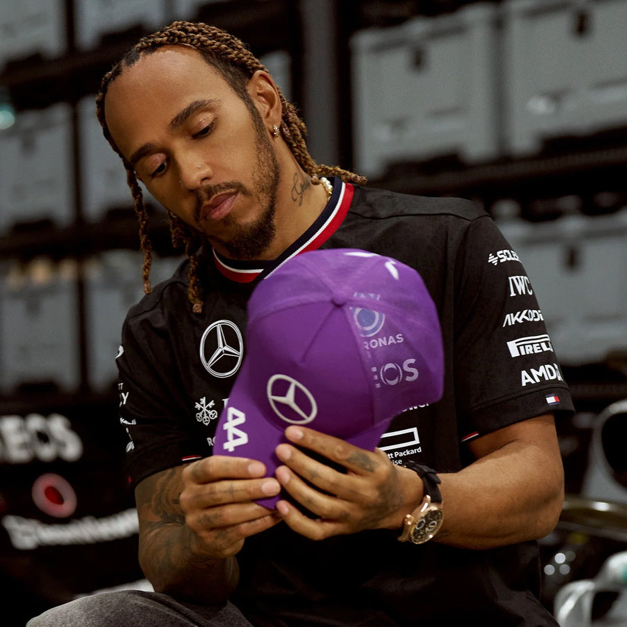 2024 Mercedes AMG F1™ Team Lewis Hamilton Trucker Cap Adult - Purple /Black