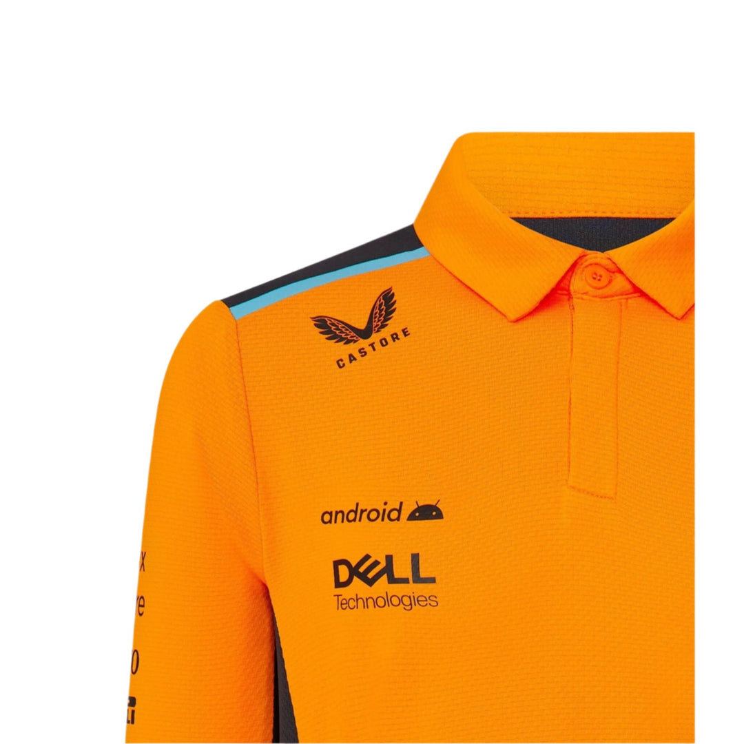 McLaren F1™ Lando Norris Drivers Unisex Kids Polo Shirt - Papaya