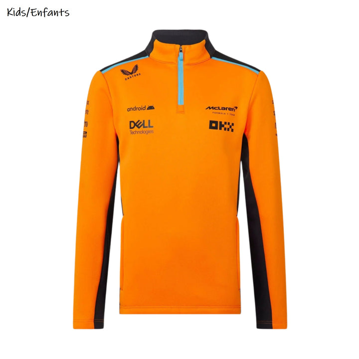 McLaren F1™ Quarter Zip Softshell KIDS's Top - Papaya Orange