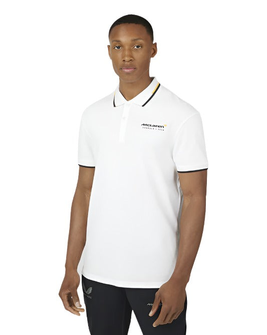 2024 McLaren F1™ Men's Core Essentials Polo Shirt - White