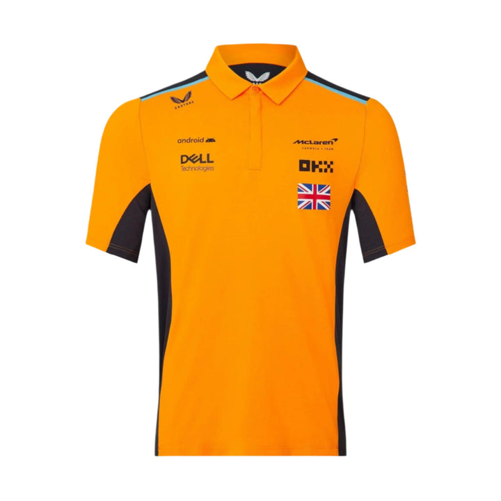 McLaren F1™ Lando Norris Drivers Unisex Kids Polo Shirt - Papaya