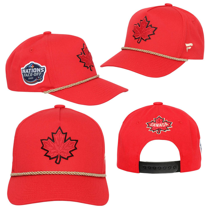 Team Canada NHL Fanatics Red 2025 4 Nations Face-Off Baseball Men's Cap - Red 