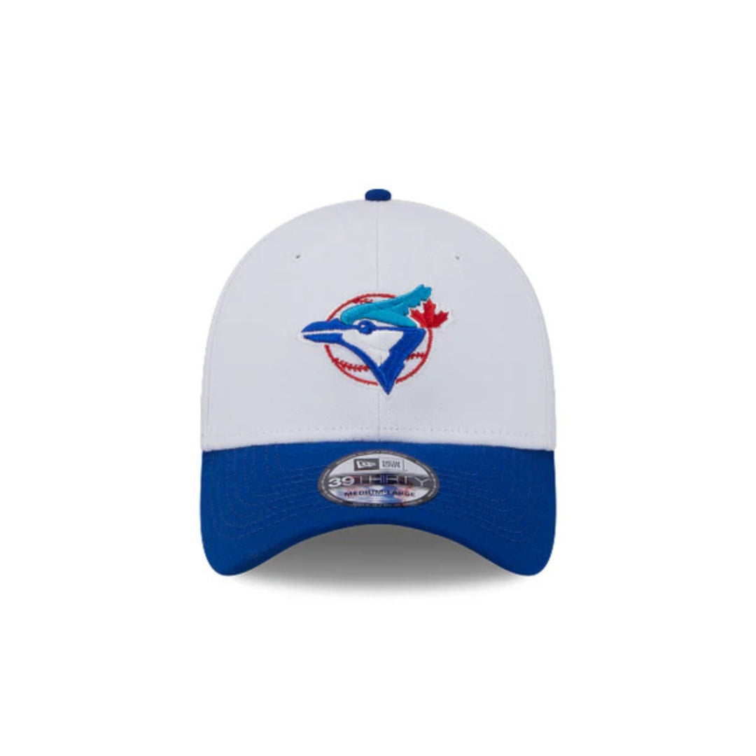 Toronto Blue Jays New Era 39Thirty Baseball Adult Hat - White