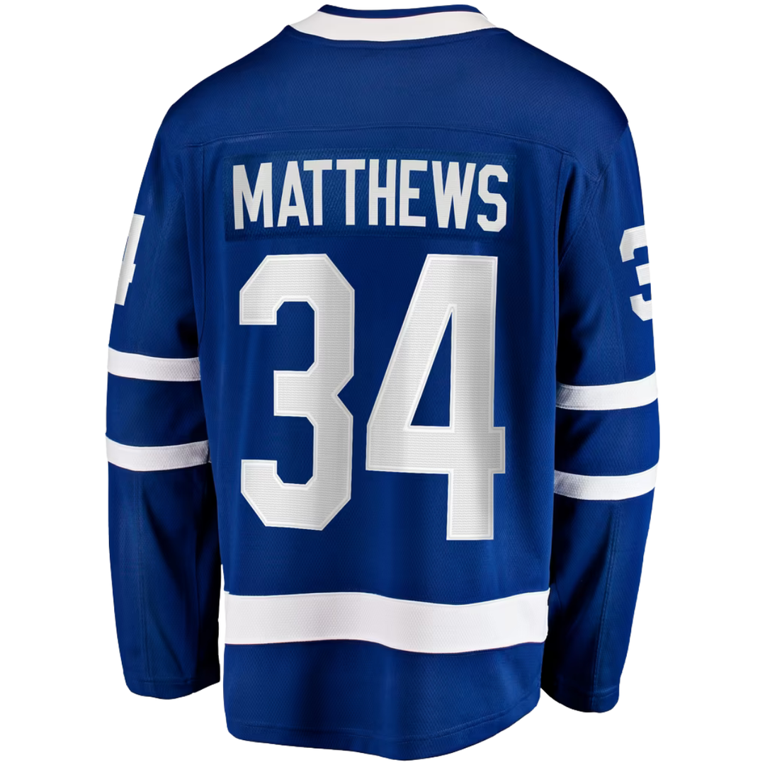 Toronto Maple Leafs Auston Matthews Breakaway Hockey Jersey - Men - Blue
