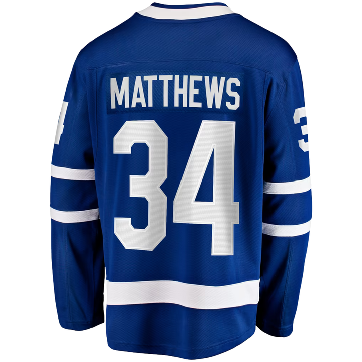 Toronto Maple Leafs Auston Matthews Breakaway Hockey Jersey - Men - Blue