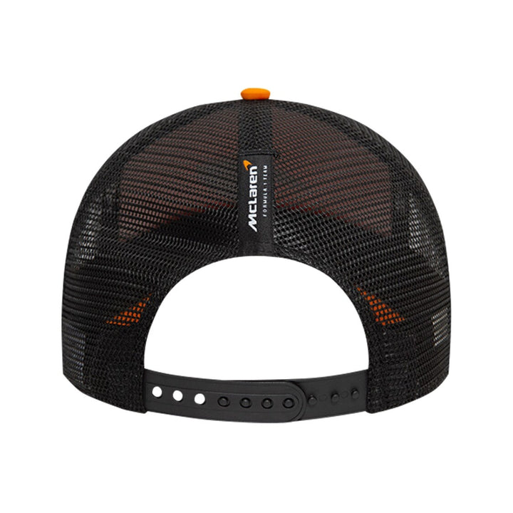 2025 McLaren F1™ Team 9Forty Trucker Adult Cap - Papaya and Black