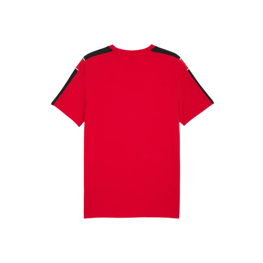 2025 Scuderia Ferrari F1™ Men's MT7 Tee 'Rosso Corsa' - Black/Red/Persian Blue