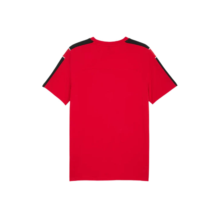 2025 Scuderia Ferrari F1™ Men's MT7 Tee 'Rosso Corsa' - Black/Red/Persian Blue