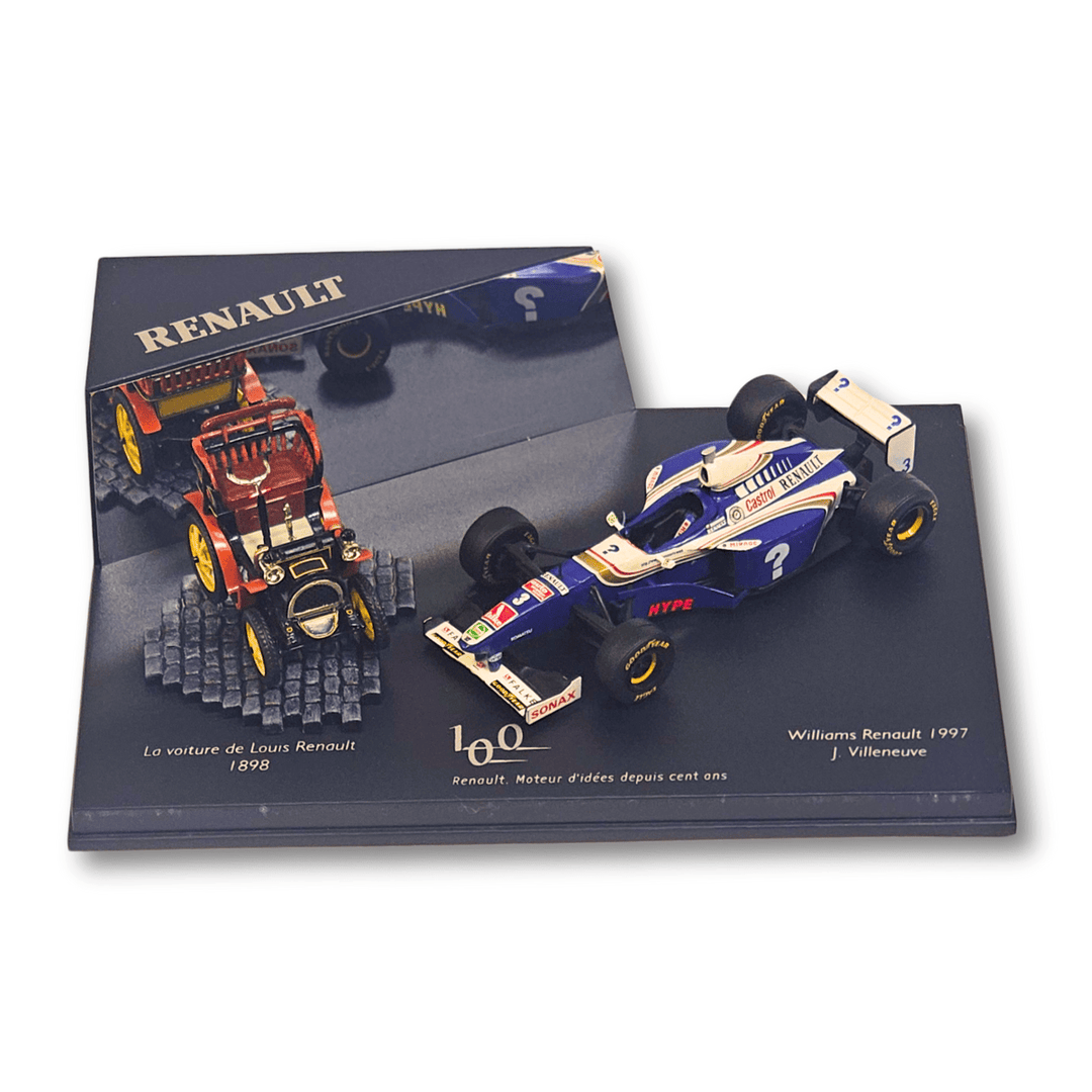 Vitesse 1:43 Scale Model Car Set – Louis Renault 1898 'La Voiture' & Jacques Villeneuve Williams FW19 100-Year Anniversary Edition