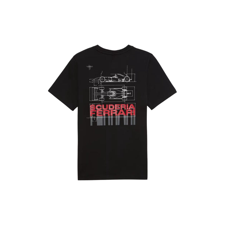 2025 Scuderia Ferrari F1™ Sportswear Car Graphic Tee Men - Black/White
