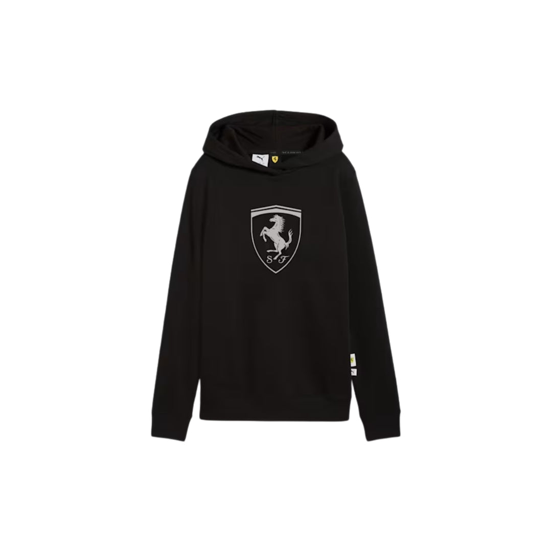 2025 Scuderia Ferrari F1™ Race Women's Fleece Hoodie - Black / Mauve Mist