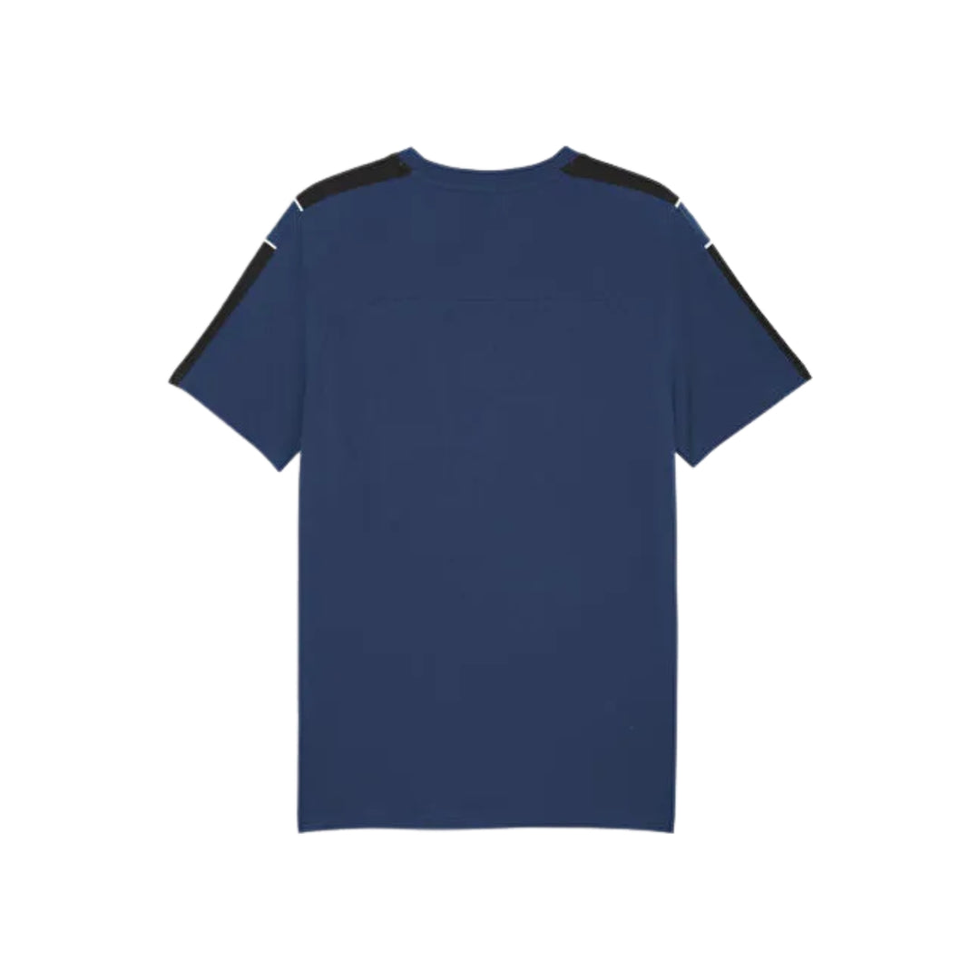 2025 Scuderia Ferrari F1™ Men's MT7 Tee 'Rosso Corsa' - Black/Red/Persian Blue