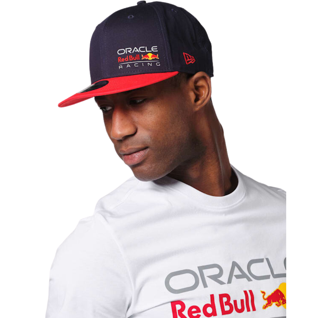 2023 Oracle Red Bull Racing F1™ New Era 9Fifty Essential Flat Cap - Men - Navy and Red