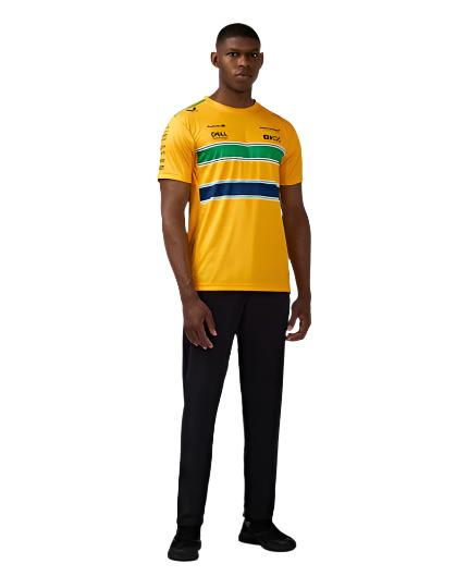 2024 McLaren Senna Monaco Grand Prix Special Edition Men's T-Shirt - Yellow 