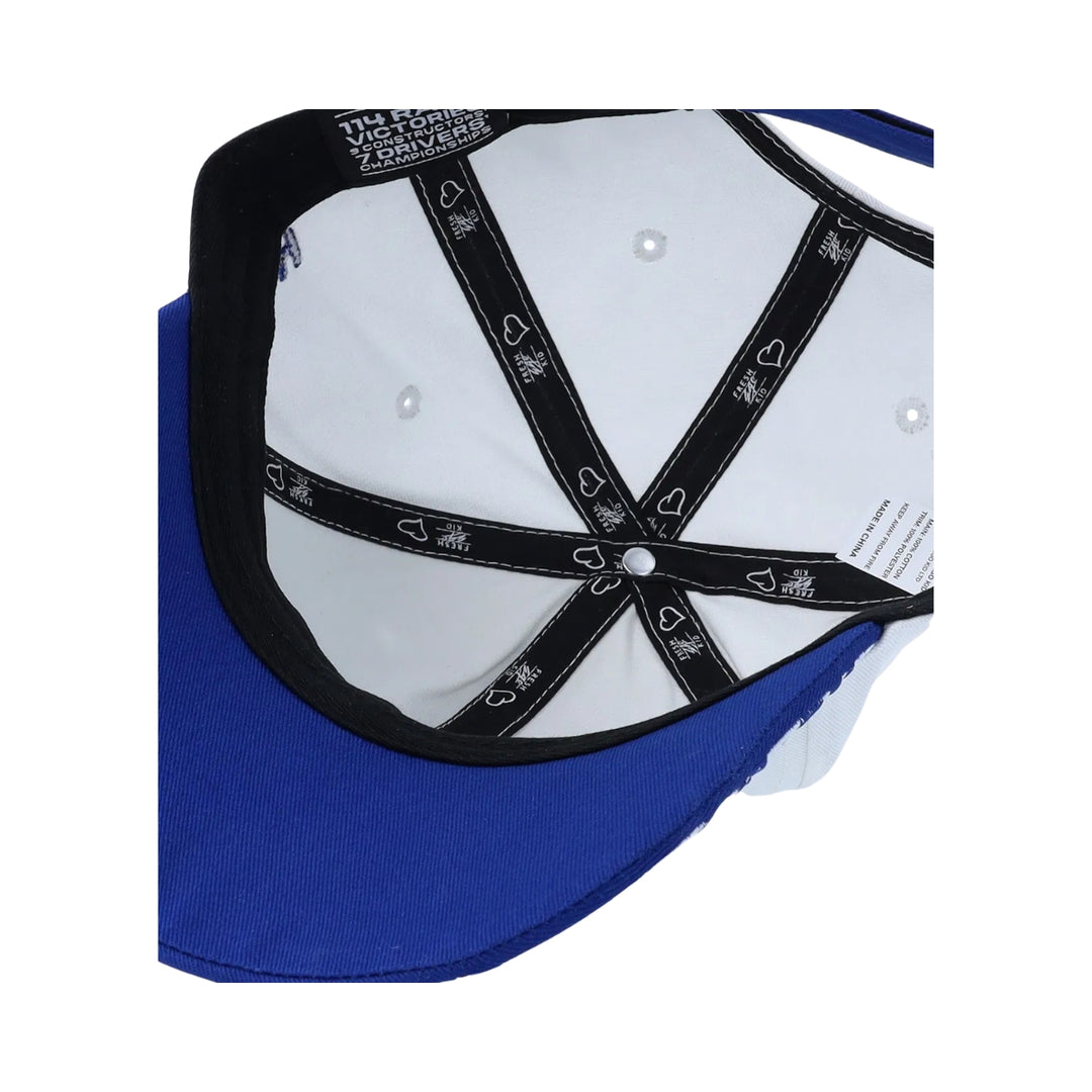 Williams Racing x Fresh Ego Kid Celebratory Adjustable Cap – White/Blue