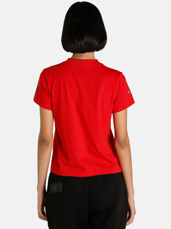 Official Ferrari Throwback Women Red T-Shirt