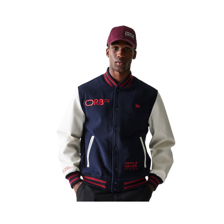 New Era Red Bull Racing ™ Team Varsity Jacket - Navy