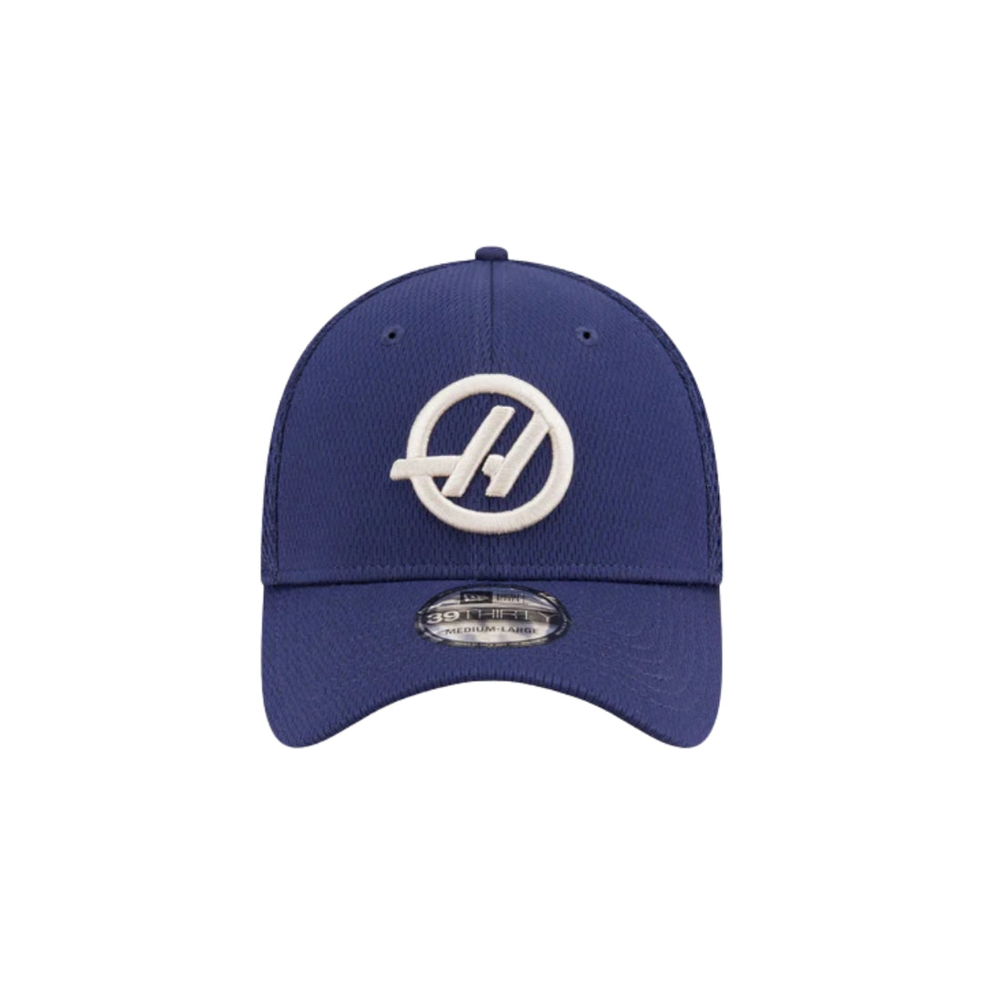 2025 Haas  F1™ Team New Era Dashmark 39THIRTY Fitted Hat – Navy (M/L)