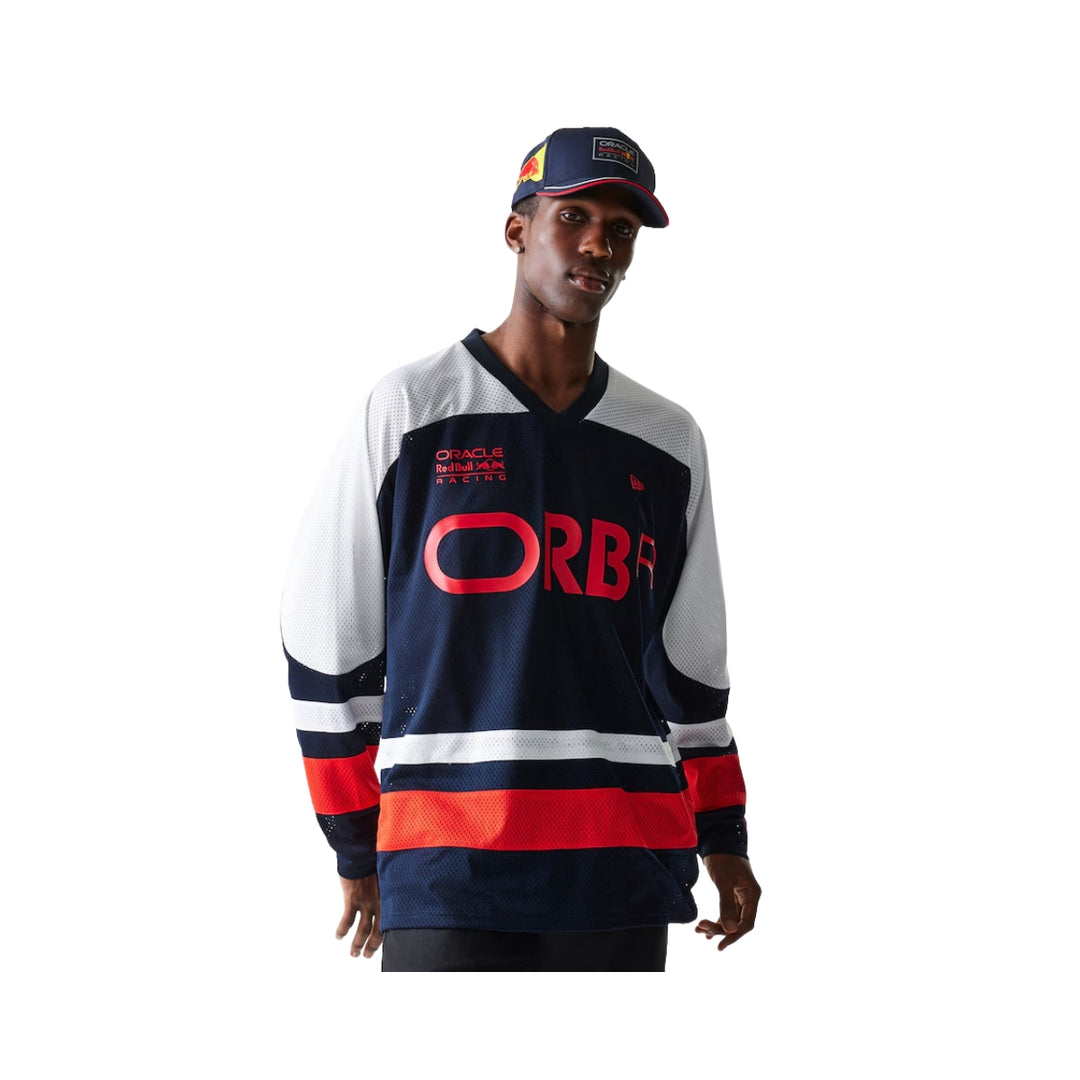 New Era Red Bull Racing F1™ Hockey Men's  Jersey - Navy/White