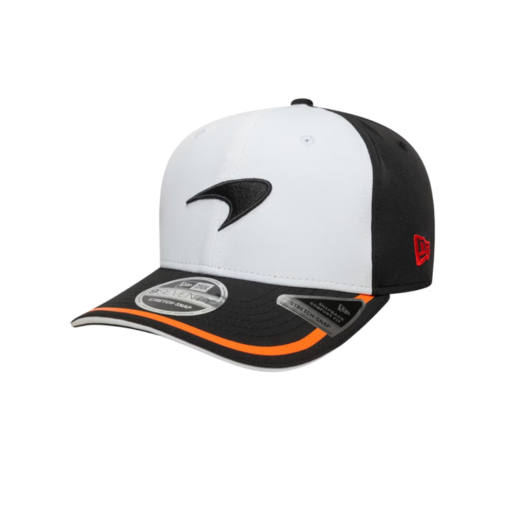 McLaren F1™ Team New Era Retro Adult  9SEVENTY Stretch Snap Cap - White/Black