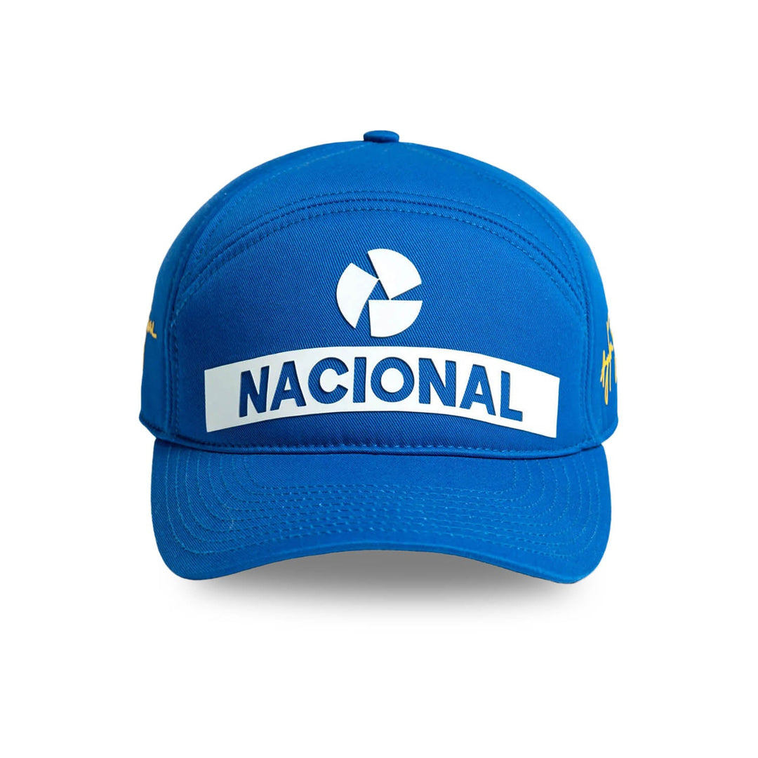 Ayrton Senna Nacional Replica Classic Retro Original Foam Baseball Cap – Blue