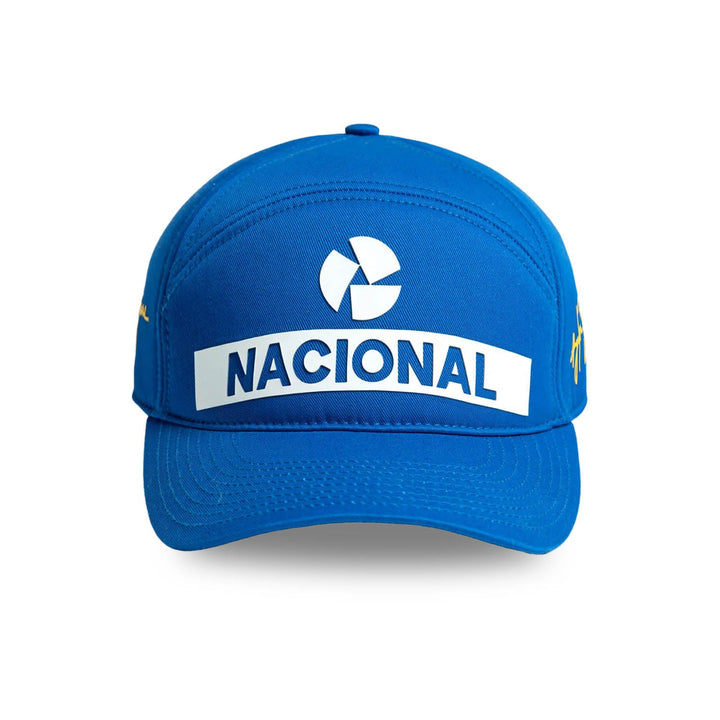 Ayrton Senna Nacional Replica Classic Retro Original Foam Baseball Cap – Blue
