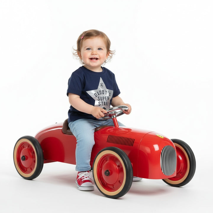Scuderia Ferrari F1™ Team 'Daddy's Super Star' Baby Girl T-Shirt - Navy