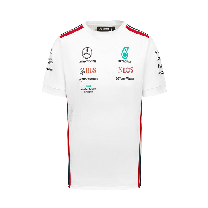 T-shirt de l'équipe Mercedes Benz AMG Petronas F1™ 2023 - Hommes - Blanc 