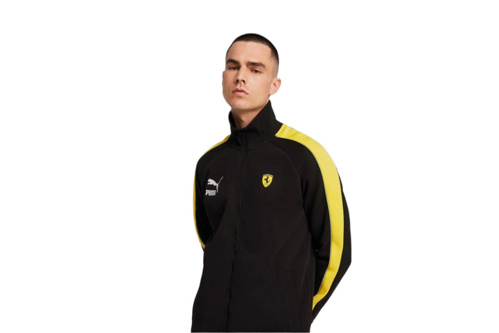 2024 Puma Scuderia Ferrari Race Iconic T7 Men's Jacket - Black and Yellow 