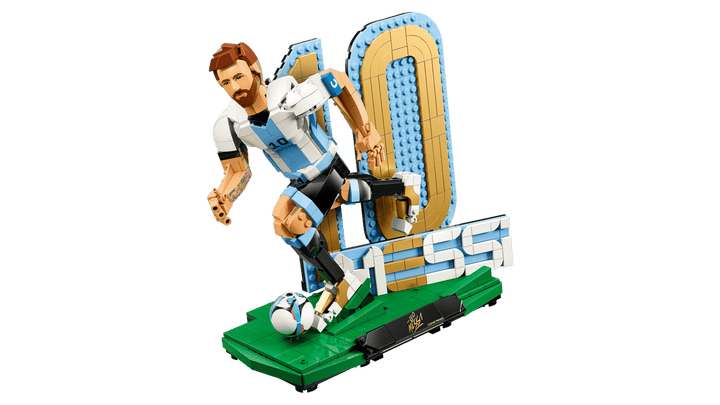 Lionel Messi Soccer Legend Lego Set - Blue