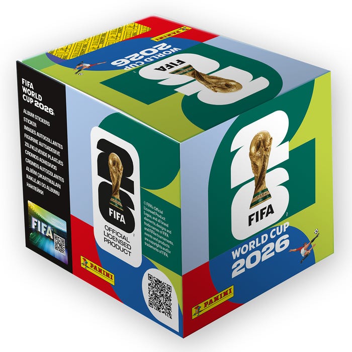 2026 Panini FIFA World Cup™ Official Soccer Sticker Collection Factory Sealed Box (50 Packs)
