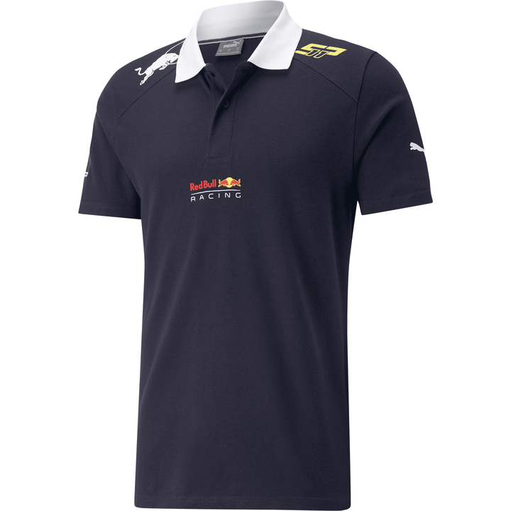 Puma Sergio Perez Red Bull Racing Logo Men's Polo - Night Sky Blue