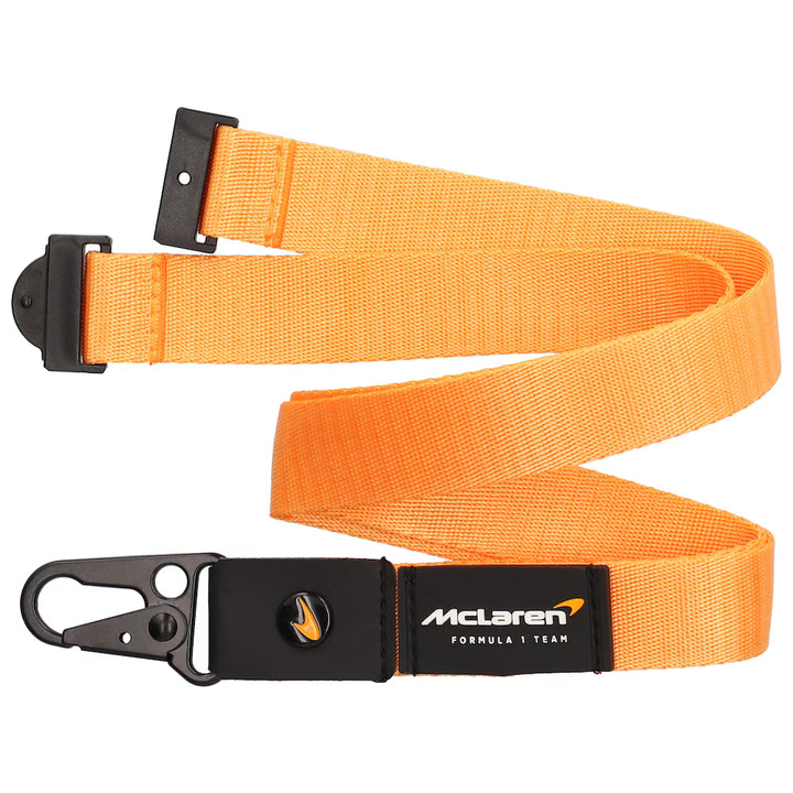 McLaren F1 Team Embossed Nylon Webbing Lanyard – Papaya Orange