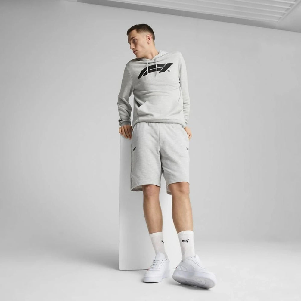 PUMA X FORMULA 1™  ESS LARGE LOGO Men's Hooded Kangaroo Sweatshirt  - GREY