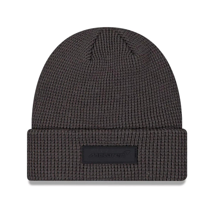 2024 McLaren Racing Waffle Cuff Knitted Men's Beanie - Grey