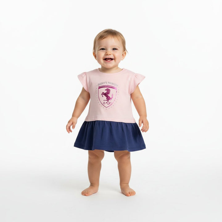 Robe « Princesse à papa » pour bébé fille de l'écurie Scuderia Ferrari F1™ - Rouge/Rose/Blanc