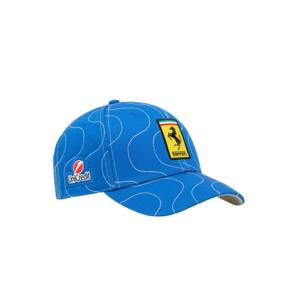 2025 Scuderia Ferrari HP F1™ Monza Limited Edition Baseball Cap - Blu Scozia
