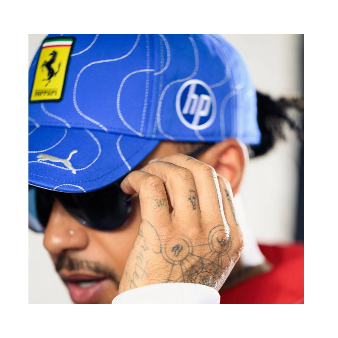 2025 Scuderia Ferrari HP F1™ Monza Limited Edition Baseball Cap - Blu Scozia