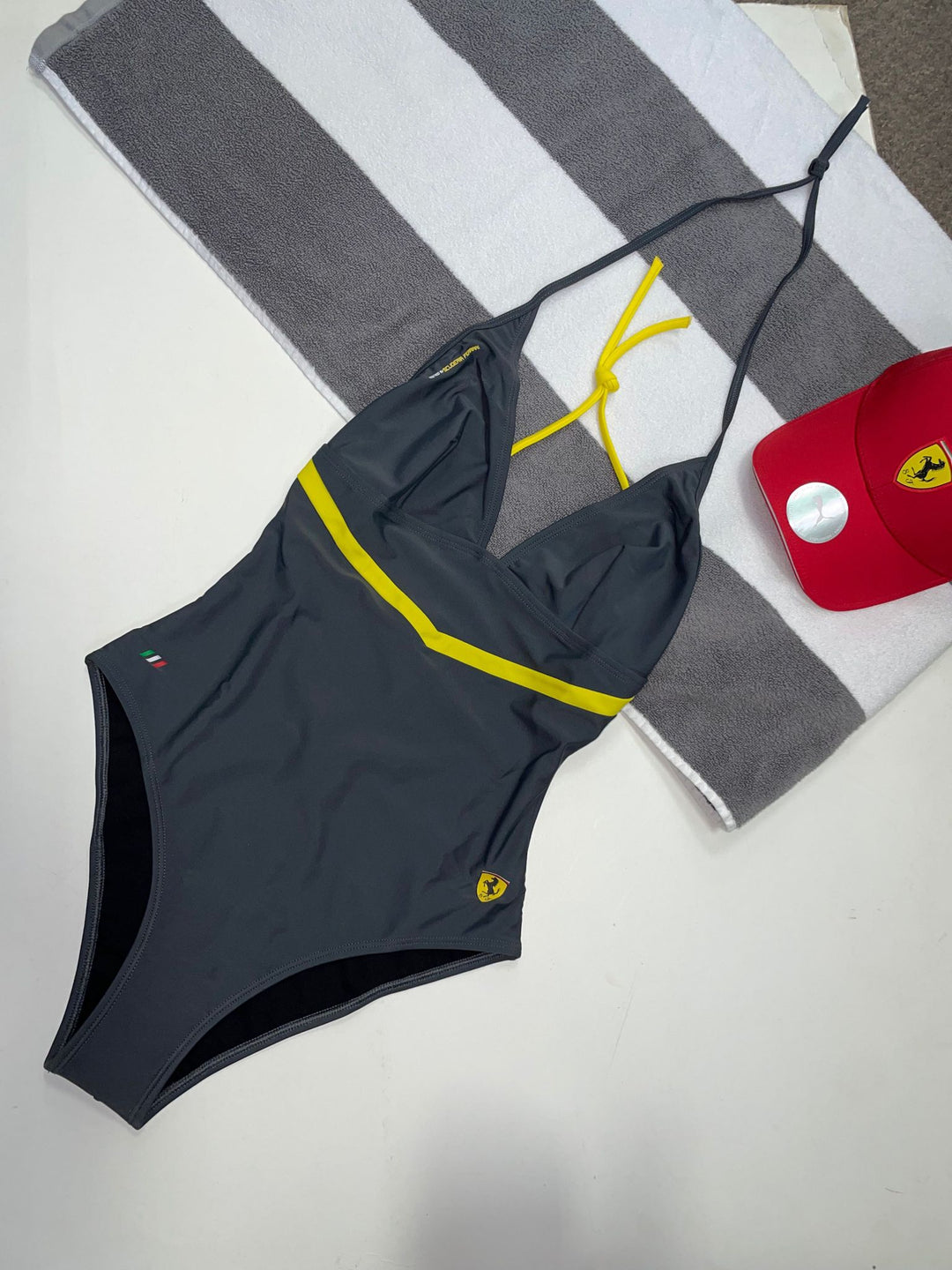 Ferrari Beach Swimsuit - Lady - Grey
