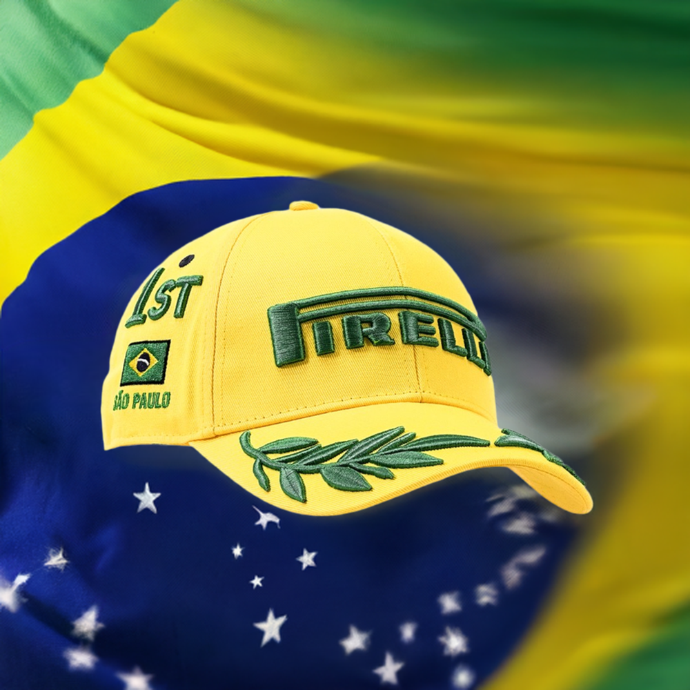 2024 Interlagos Circuit in São Paulo, Brazil GP Pirelli F1 1st Place Podium Cap - Yellow 