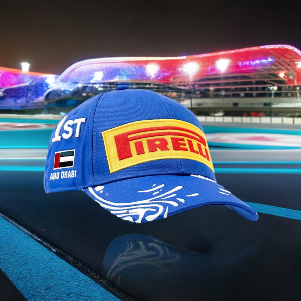 20424 Yas Marina Circuit Abu Dhabi 1st Place Pirelli F1 Podium Cap - Blue