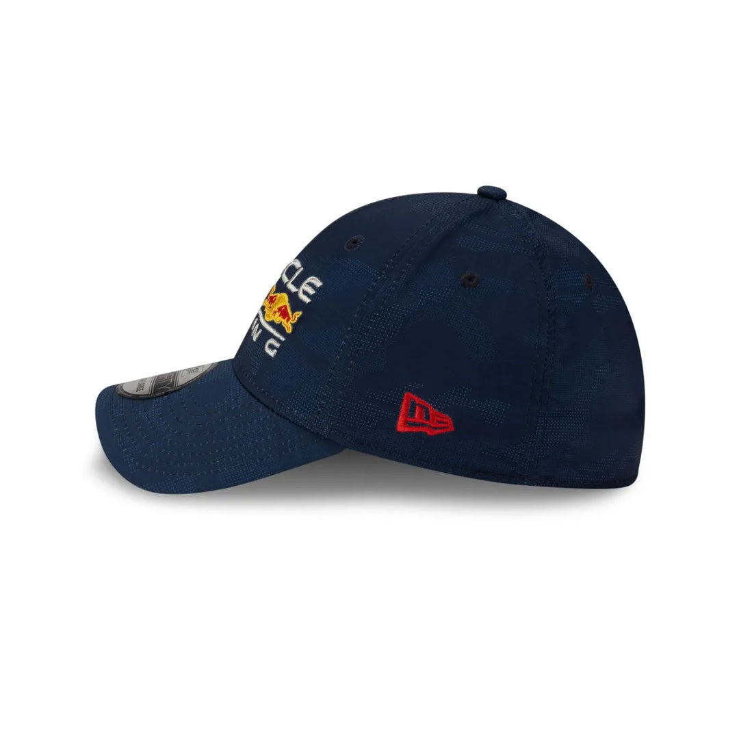 2025 Red Bull Racing F1™ Team 39Thirty Tonal Camo Stretch Fit Men's Baseball Cap - Blue