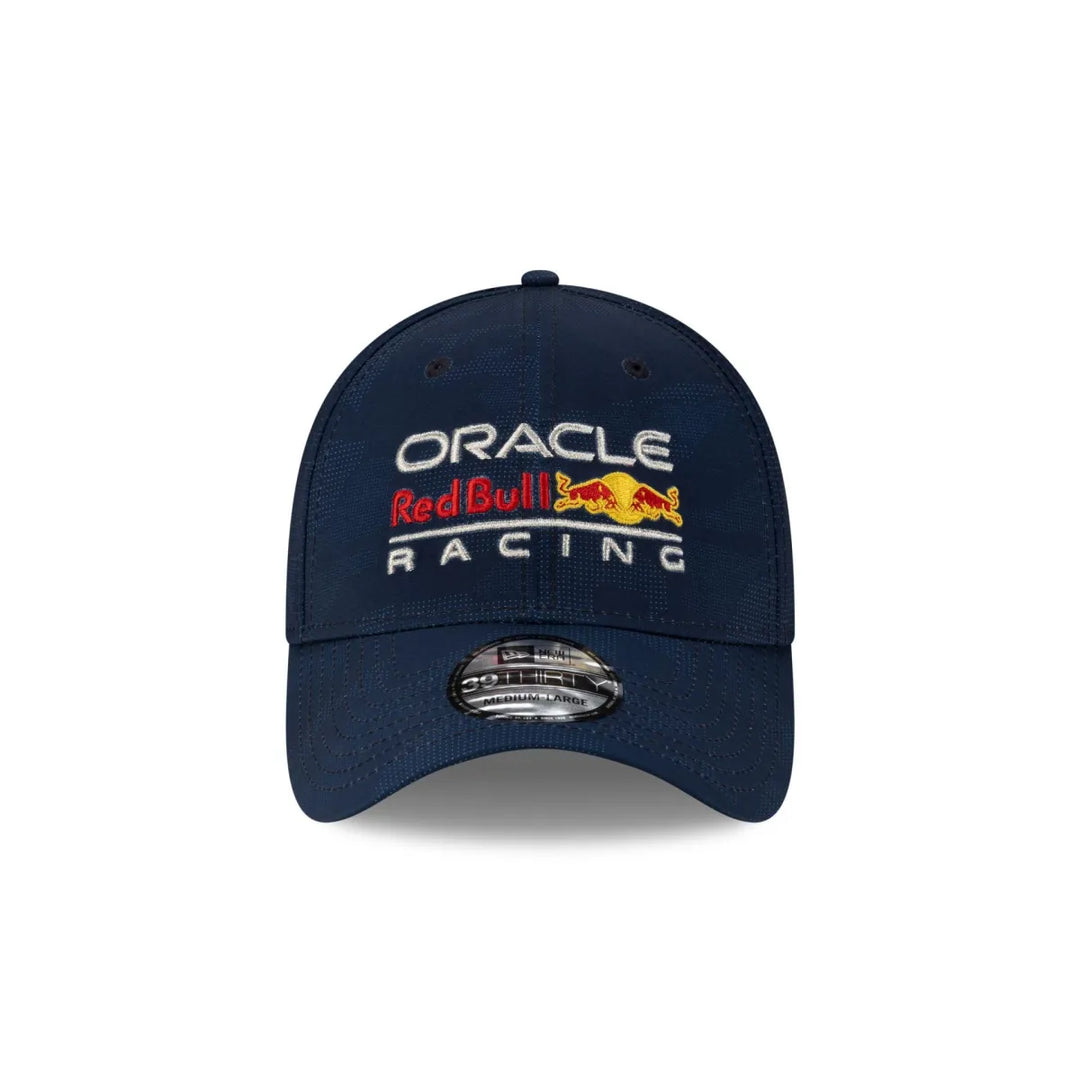 2025 Red Bull Racing F1™ Team 39Thirty Tonal Camo Stretch Fit Adult Cap - Blue