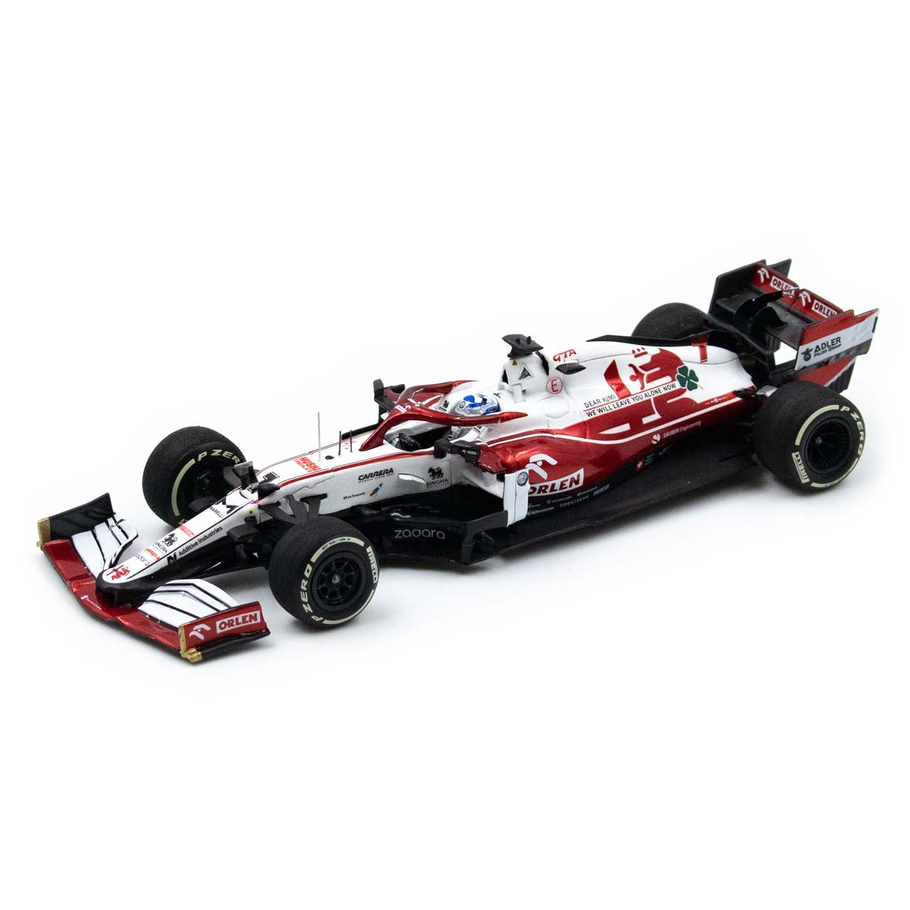 Alfa Romeo Orlen 1:18 scale C41 Kimi Raikkonen 2021 Abu Dhabi GP