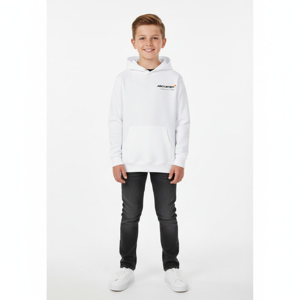 McLaren F1 Team Auto Racing Kids' Youth Unisex Boys Hoodie - White